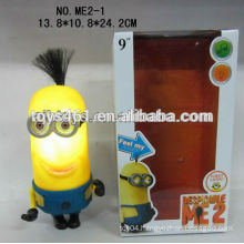 Despicable ME 2 9 inch Vinyl doll moveable with light music